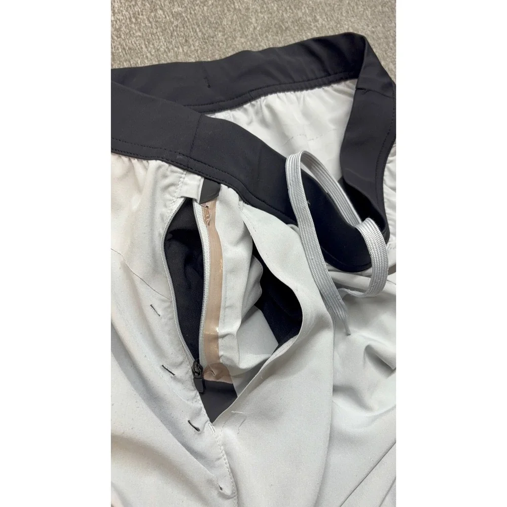 Ten Thousand Men Gray Lightweight Training Running Shorts Medium 6